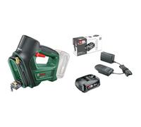 Bosch Pompe à air/compresseur d'air - UniversalPump 18V(sans Batterie, pour Les pneus de Voiture, de Moto et de vélo, 150 PSI, 10,3 Bars, Emballage en Carton) + Starter Alliance 18V 2,5 Ah + AL 18V-20