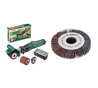 Bosch ponceuse multifonctions Texoro (250 W, 3 accessoires, coffret d’accessoires, dans carton) & Rouleau à lamelles Bosch - Accessoire pour PRR 250 ES (grain 80, largeur 10mm)