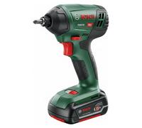 Bosch Powertools Bosch cordless impact drill AdvancedImpact 18 (green/black, 2x Li-ion battery 1.5Ah, case, POWER FOR ALL ALLIANCE)