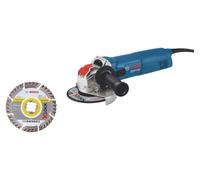 Bosch Powertools Bosch X-LOCK angle grinder GWX 14-125 Professional (blue, 1,400 watts, with diamond cutting disc)