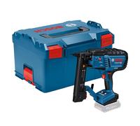 Bosch PRO Agrafeuse à bois sans fil GTH 18V-38 M | Agrafeuse à couronne étroite sans-fil et sans gaz aux performances équivalentes à celle d’un modèle pneumatique et à