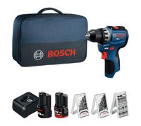 BOSCH GSR12V-31 PROFESSIONAL Perceuse-visseuse, 12V/2,0Ah+3,0Ah, sac 06019S6005