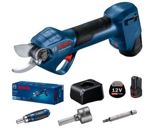 BOSCH PRO PRUNER PROFESSIONAL Sécateur électrique sans fil 12V, 2x 3,0 Ah 06019K1021