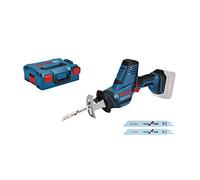 Bosch Scie sabre GSA 18V-LI C – Sans batterie, ni chargeur, 3 lames, en coffret – 06016A5001