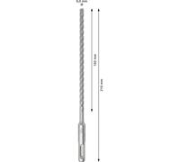 Bosch PRO SDS plus-5X foret marteau 6 x 150 x 210 mm - 2608833893