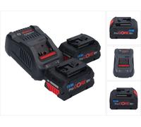 Bosch ProCORE18V 5,5Ah + GAL 1880 CV Professional - Starter Set - Batterie 2 x - Li-Ion - 8 Ah (1600A0214C)