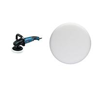 Bosch Professional 0601389000 GPO 14 CE Polisseuse, 1400 W, Bleu + Bosch Accessories 2608612024 Disque mousse souple blanc ø 170 mm