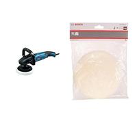 Bosch Professional 0601389000 GPO 14 CE Polisseuse, 1400 W, Bleu + Bosch Accessories 2608612026 Disque peau de mouton ø 170 mm
