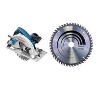 Bosch Professional 060157A000 GKS 85 Scie circulaire, 2200 W, Bleu, Bleu + Lame de Scie Circulaire, 48 Dents, 30mm d’Alésage, 2.8mm Largeur de Coupe, 1.8mm Épaisseur du Corps, 235mm Diamètre