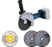 BOSCH Professional 06019H6L02 BOSCH Professional GWS 18V-180 P Kit meuleuse angulaire sans fil 18,0 V, sans batterie