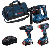 BOSCH Professional 0615A5003B BOSCH Professional Profi Set 18V Akku-Bohrhammer-Set 18,0 V, mit 3 Akkus