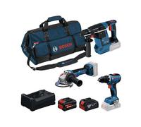 Bosch Professional 0615A500AJ - Kit 18V 3 pièces GSR/GBH/GWS