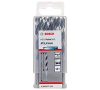 Bosch Foret hélicoïdal HSS PointTeQ 5,4 mm pour métal – Pack de 10