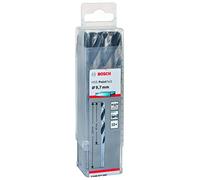 Bosch Professional 10x forets hélicoïdaux HSS PointTeQ (pour métal, 9,7 x 87 x 133 mm, accessoires pour perceuses-visseuses)