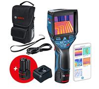 Bosch Professional 12V System Caméra thermique GTC 400 C (sans batterie et chargeur, avec fonction application, plage de température : -10 °C à +400 °C, résolution : 160 x 120 px, dans une L-BOXX)