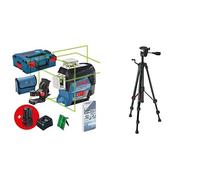 Bosch Professional 12V System laser lignes GLL 3-80 CG + Bosch Professional Trépied Pour Lasers et Niveaux BT 150