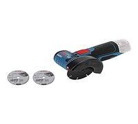 Bosch Professional 12V System meuleuse angulaire sans-fil GWS 12V-76 (avec disque tronçonner carbure, Carbide Multi Wheel 76 x 10 mm, 2 disques à tronçonner pour inox, capot de protection, calage)