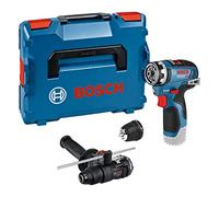Bosch Professional 12V System perceuse-visseuse sans-fil GSR 12V-35 FC - FlexiClick System (adaptateur perforateur GFA 12-H, mandrin perçage GFA 12-B, poignée auxiliaire, butée profondeur, L-BOXX)