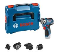 Bosch Professional 12V System perceuse-visseuse sans-fil GSR 12V-35 FC - FlexiClick System (avec adaptateur mandrin de perçage GFA 12-B, 2 adaptateurs FlexiClick, L-BOXX)