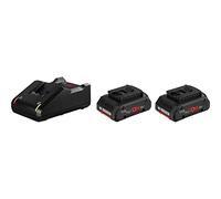 Bosch Professional 1600A01BA4 Lot de 2 batteries ProCORE18 V 4 Ah + GAL 18 V-40 pour outils sans fil, chargeur 2 x 4,0 Ah