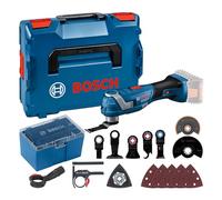 Bosch Professional 18V System découpeur-ponceur sans-fil GOP 18V-34 (moteur sans charbon, Vibration Control, avec plusieurs lames, 1 plateau support, 5 feuilles abrasives, 5 accessoires, dans L-BOXX)