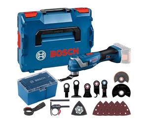 Bosch Professional 18V System découpeur-ponceur sans-fil GOP 18V-34 (moteur sans charbon, Vibration Control, avec plusieurs lames, 1 plateau support, 5 feuilles abrasives, 5 accessoires, dans L-BOXX)