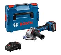 Bosch Professional 18V System meuleuse angulaire sans-fil GWS 18V-11 S (diamètre de disque 125 mm, avec 1 batterie GBA 5,0 Ah, chargeur GAL 1880, L-BOXX)