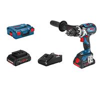 Bosch Professional 18V System perceuse-visseuse à percussion sans-fil GSB 18V-110 C (couple maxi 110 Nm, avec 2 batteries ProCORE18V 4.0Ah, chargeur rapide GAL 18V-40, L-BOXX)