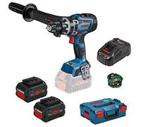 Bosch Professional 18V System perceuse-visseuse sans-fil BITURBO GSR 18V-150 C (couple max. 150 Nm, régime à vide 2 200 tr/min, avec poignée aux., 2 x ProCORE 8,0Ah, chargeur GAL 1880 CV, L-BOXX)