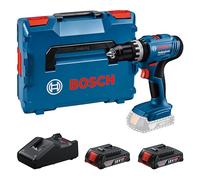 Bosch Professional 18V System perceuse-visseuse sans-fil GSB 18V-25 (Ø vis max. 10 mm, avec 2 batteries GBA 2,0 Ah, GAL 18V-40, L-BOXX)