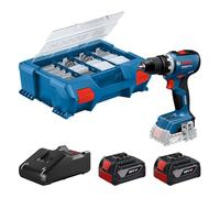 Bosch Perceuse-visseuse sans fil GSR 18V-65 avec 2 batteries 4,0Ah, chargeur, L-BOXX 06019N3207