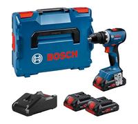 Bosch Perceuse-visseuse sans-fil à percussion GSR 18V-65 – 3x ProCORE18V 4,0Ah, chargeur, L-Boxx
