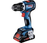 Bosch Professional 18V System perceuse-visseuse sans-fil GSR 18V-90 C (2 batteries ProCORE 4.0Ah, chargeur rapide GAL 18V-40, module Bluetooth Low Energy GCY 42, calage L-BOXX pleine largeur, L-BOXX)