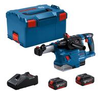 Bosch Professional 18V System perforateur sans-fil GBH 18V-22 (avec SDS plus, 2 batteries de 4,0 Ah, chargeur rapide GAL 18V-40, 2 brosses annulaires, GDE 18V-12, L-BOXX)
