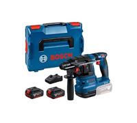 Bosch Professional 18V System perforateur sans-fil GBH 18V-22 (SDS plus, idéal pour percer des trous de 6 à 10 mm, avec 2 batteries de 4,0 Ah, chargeur rapide GAL 18V-40, L-BOXX)