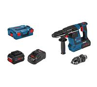 Bosch Professional 18V System perforateur sans-fil GBH 18V-26 F (2,6 J, SDS plus, perçage/burinage, KickBack Control, 2 batteries ProCORE18V 5.5Ah, chargeur GAL 1880 CV, poignée auxiliaire, L-BOXX)