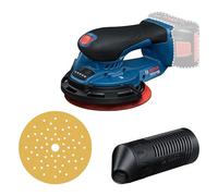 Bosch Professional 18V System ponceuse excentrique sans-fil GEX 18V-150-3 (avec 1 disque abrasif, 1 boîtier collecteur de poussière, 1 capot de protection, sans batterie ni chargeur)