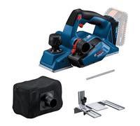 Bosch Professional 18V System rabot sans-fil GHO 18V-26 (moteur sans charbon, avec sac à poussière, butée parallèle, 1 fer réversible Wood Razor)