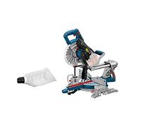Bosch Professional 18V System Scie à Onglets Radiale sans-fil GCM 18V-216 (Diamètre de Lame : 216 mm, sans Batterie/Chargeur, Boite Carton), Noir, Seul