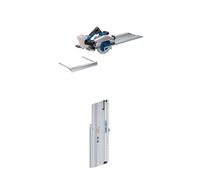 Bosch Professional 18V System Scie circulaire Sans-Fil GKS 18V-57-2 GX (FSN 440, sans batterie/chargeur) + Rail de guidage spécial coupes transversales FSN 440 X (-60° à +60°, longueur 440 mm)