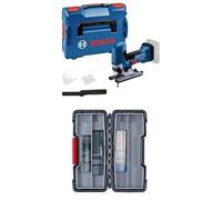 Bosch Professional 18V System scie sauteuse sans-fil GST 18V-125 S + Bosch 30 pièces Jeu de lames de scie sauteuse Basic for Wood and Metal (bois et métal, accessoires pour scie sauteuse)