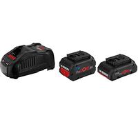 Bosch Professional 18V System Set de batteries (1x batterie ProCORE18V 4.0Ah, 1x batterie ProCORE18V 8.0Ah + chargeur rapide GAL 1880 CV, dans boîte carton)