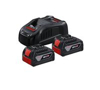 Bosch Professional 18V System Starter-Set batteries : 2 batteries GBA 18V 5.0Ah + chargeur rapide GAL 1880 CV
