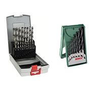 Bosch Professional 19 pièces Jeu de forets à métaux ProBox HSS-G (rectifié, accessoires de perceuse-visseuse et de support de perçage) & 2607019580 Lot de 7 forets à bois