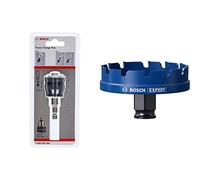 Bosch Professional 1x Adaptateur Power Change Plus (Interface hexagonal 3-8 “, Ø 8,7 mm) + 1x Scie trépan Expert Sheet Metal (Tôles en acier, Tôles en acier inoxydable, Ø 68 mm)