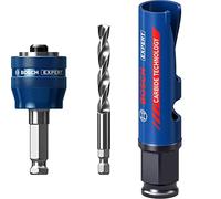 Bosch Professional 1x Adaptateur système de scie trépan Expert Power Change Plus (Ø 7,15 mm) + 1x Scie trépan Expert Construction Material (Bois résineux, Ø 20 mm, Accessoire Perceuse à Percussion)