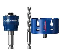Bosch Professional 1x Adaptateur système de scie trépan Expert Power Change Plus (Ø 7,15 mm) + 1x Scie trépan Expert Construction Material (Bois résineux, Ø 127 mm, Accessoire Perceuse à Percussion)