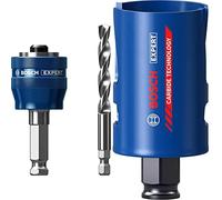 Bosch Professional 1x Adaptateur système de scie trépan Expert Power Change Plus (Ø 7,15 mm) + 1x Scie trépan Expert Construction Material (Bois résineux, Ø 48 mm, Accessoire Perceuse à Percussion)