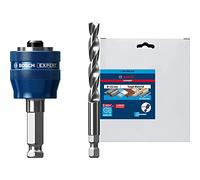 Bosch Professional 1x Adaptateur système de scie trépan Expert Power Change Plus (Ø 7,15 mm) + 1x Scie trépan Expert Tough Material (Bois avec métal, Ø 152 mm, Accessoire Perceuse à Percussion)