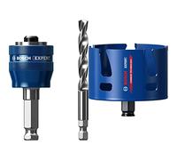 Bosch Professional 1x Adaptateur système de scie trépan Expert Power Change Plus (Ø 7,15 mm) + 1x Scie trépan Expert Construction Material (Bois résineux, Ø 98 mm, Accessoire Perceuse à Percussion)